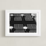 "Game Time" - Art Print in Asphalt by LindseyErin - Framed