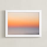 "Summer Sunset II" - Art Print in Blush by Helen Makadia - Framed