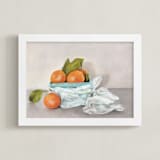"Clementines " - Art Print in Orange by Lorent and Leif - Framed