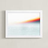 "Frozen Prism" - Art Print in Fuschia by Baumbirdy - Framed