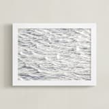 "Under the surface" - Art Print in Silver by Lisa Sundin - Framed