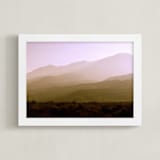 "Indian Canyon" - Art Print in Lavender Golden Hour by Lisa Sundin - Framed