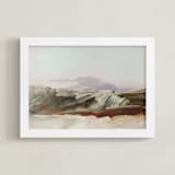 "Hilltop I" - Art Print in Grasses by Kayla King - Framed