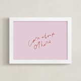 "obligation" - Art Print in Cotton Candy by Marabou Design - Framed