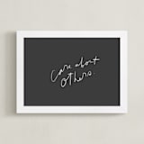 "obligation" - Art Print in Coal by Marabou Design - Framed