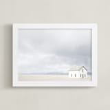 "on the range" - Art Print in mountain blue by Alicia Abla - Framed