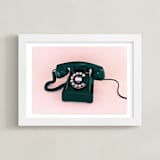 "Call Me Maybe 3" - Art Print in Baby Pink by Deborah Chou - Framed