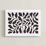 "Branches to the Sky" - Art Print in Chalkboard Black by Alisa Galitsyna - Framed
