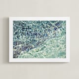"Crystallize" - Art Print in Aqua by Whitley Williams - Framed