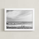 "Ventura 1" - Art Print in charcoal by Kamala Nahas - Framed