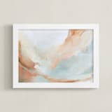 "A Promise for August" - Art Print in Coral by Mya Bessette - Framed