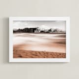"Desert landscape" - Art Print in Neutral by Oana Prints - Framed
