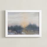 "Coming Into Focus" - Art Print in Mist Grey by Christa Kimble - Framed