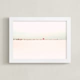 "Sugary Sand Beach" - Art Print in Sugary Sand by Rega - Framed