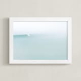 "Morning Surf" - Art Print in Sea Glass by Mike Sunu - Framed
