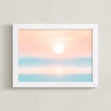 "Sol" - Art Print in Sunset by Tania Medeiros - Framed