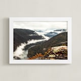 "Awaken" - Art Print in blue abyss by Debra Pruskowski - Framed