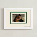 "Double Border: Landscape" - Framed Photo in Emerald by letterfix - Framed