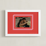 "Double Border: Landscape" - Framed Photo in Coral by letterfix - Framed