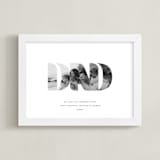 "DAD: Framed Photo" - Framed Photo in Chalk by Olivia Kanaley Inman - Framed
