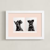 "Portrait Pair" - Framed Photo in Blush by Becky Nimoy - Framed
