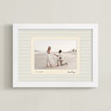 "Luxe Stripes: Landscape" - Framed Photo in Azure by Creo Study - Framed