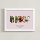 "MOM: Framed Photo" - Framed Photo in Mauve by Olivia Kanaley Inman - Framed
