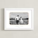 "Bevel Border: Landscape" - Framed Photo in Cream by Carolyn MacLaren - Framed