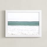 "Wave Crest II" - Art Print in Marine by Shannon Howard - Framed