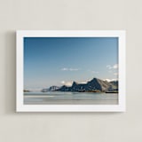 "Flock of Birds" - Art Print in True Blue by Nicolo Sertorio - Framed