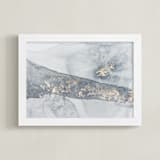 "The Wanderings No. 3" - Art Print in Champagne Gray by Julia Contacessi - Framed
