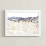 "white canyon 4" - Art Print in cream by Kamala Nahas - Framed