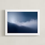 "Sunrise above the Clouds" - Art Print in Cool Sunrise by Jessica C Nugent - Framed