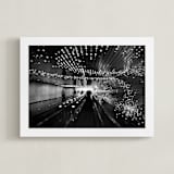 "Lighten-ing" - Art Print in ore black by Van Tsao - Framed