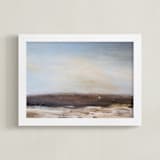 "Llano Winds" - Art Print in Sky Blue by Megan Kelley - Framed