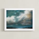 "Another Chance" - Art Print in blue green by Kelly Money - Framed