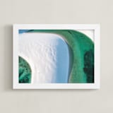 "The Emerald Lagoon" - Art Print in Emerald Green by Benno and Noosa - Framed