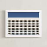 "Do not stop the clock" - Art Print in Beige by Massimiliano Massimo Borelli - Framed