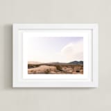 "Desert Road" - Art Print in Desert Dust by Kitty Seeber - Framed