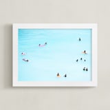 "Where Trouble Melts Like Lemon Drops" - Art Print in TURQUOISE by Summer Strauch - Framed