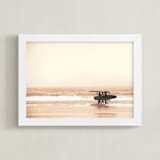 "MEND THE HEART FROM THE SEA + THE SAND " - Art Print in Sandy Shores by Summer Strauch - Framed