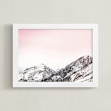 "Wanderlust Sunset" - Art Print in Sunset Rose by Korry Brown - Framed