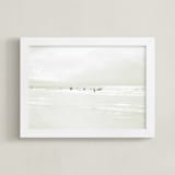 "A Day in Summer" - Art Print in White Sand by Rega - Framed