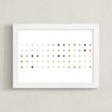 "Apertures" - Art Print in Aqua by Genna Blackburn - Framed