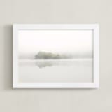 "The Island" - Art Print in Mist White by S.L. Bird - Framed