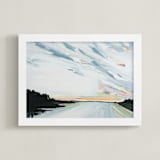 "Last Run" - Art Print in Dusk by Rebecca King - Framed
