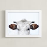 "Wee Staredown" - Art Print in Farm by Amy Carroll - Framed