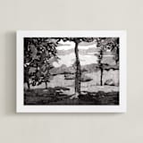 "North Carolina" - Art Print in Black and White by Adelina S. Keenan - Framed