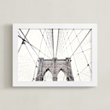 "A Classic" - Art Print in White by Caroline Mint - Framed