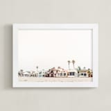 "Beach Houses" - Art Print in beach by Kamala Nahas - Framed